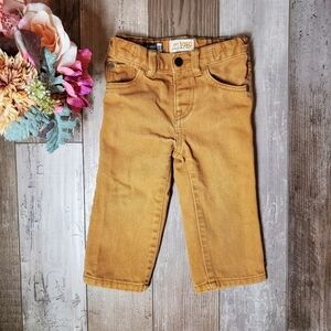 Children's Place Est. 1989 Tan Twill Straight Leg Adjustable Waist Denim Jeans